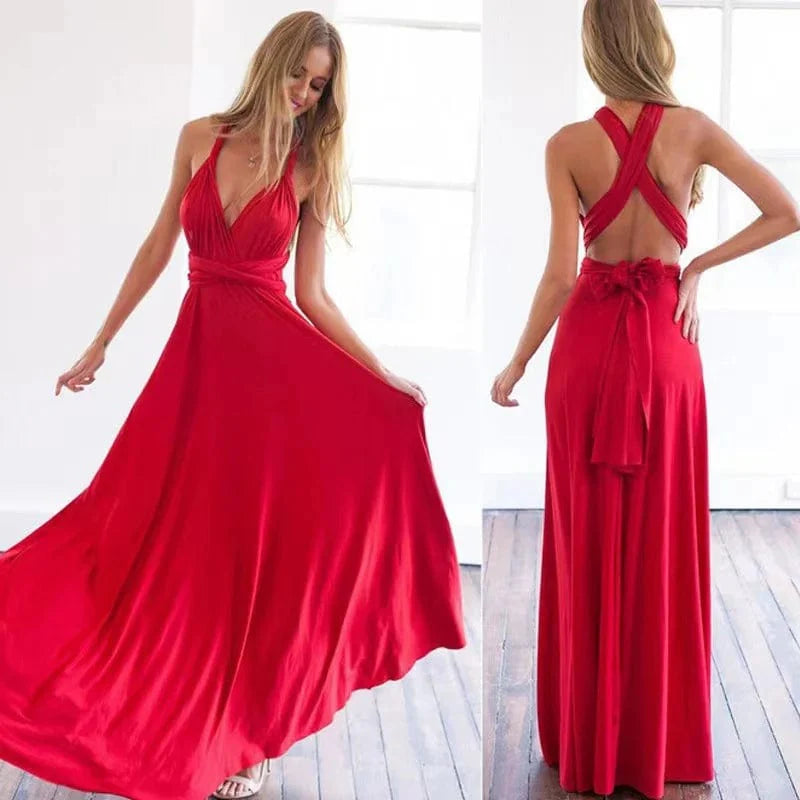 Rood / S Amara | Elegante Damesjurk Mykozo