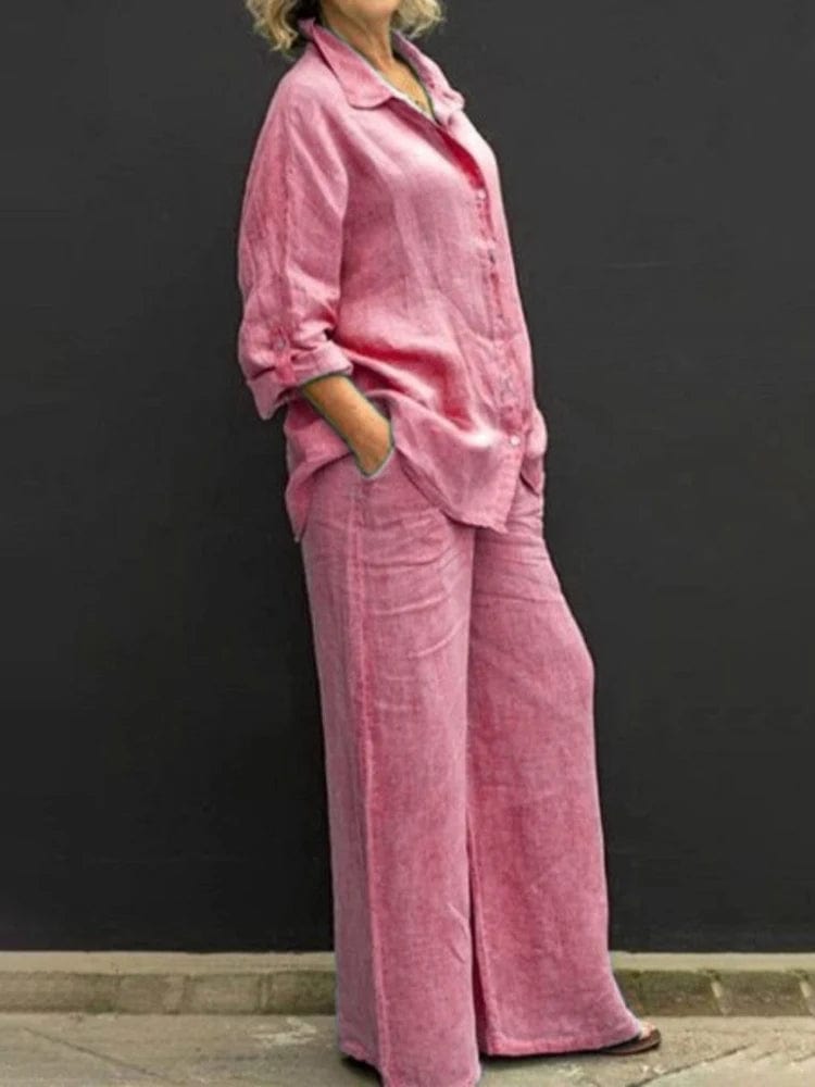 Roze / S Danique™ | Comfy Tweedelige Set Mykozo