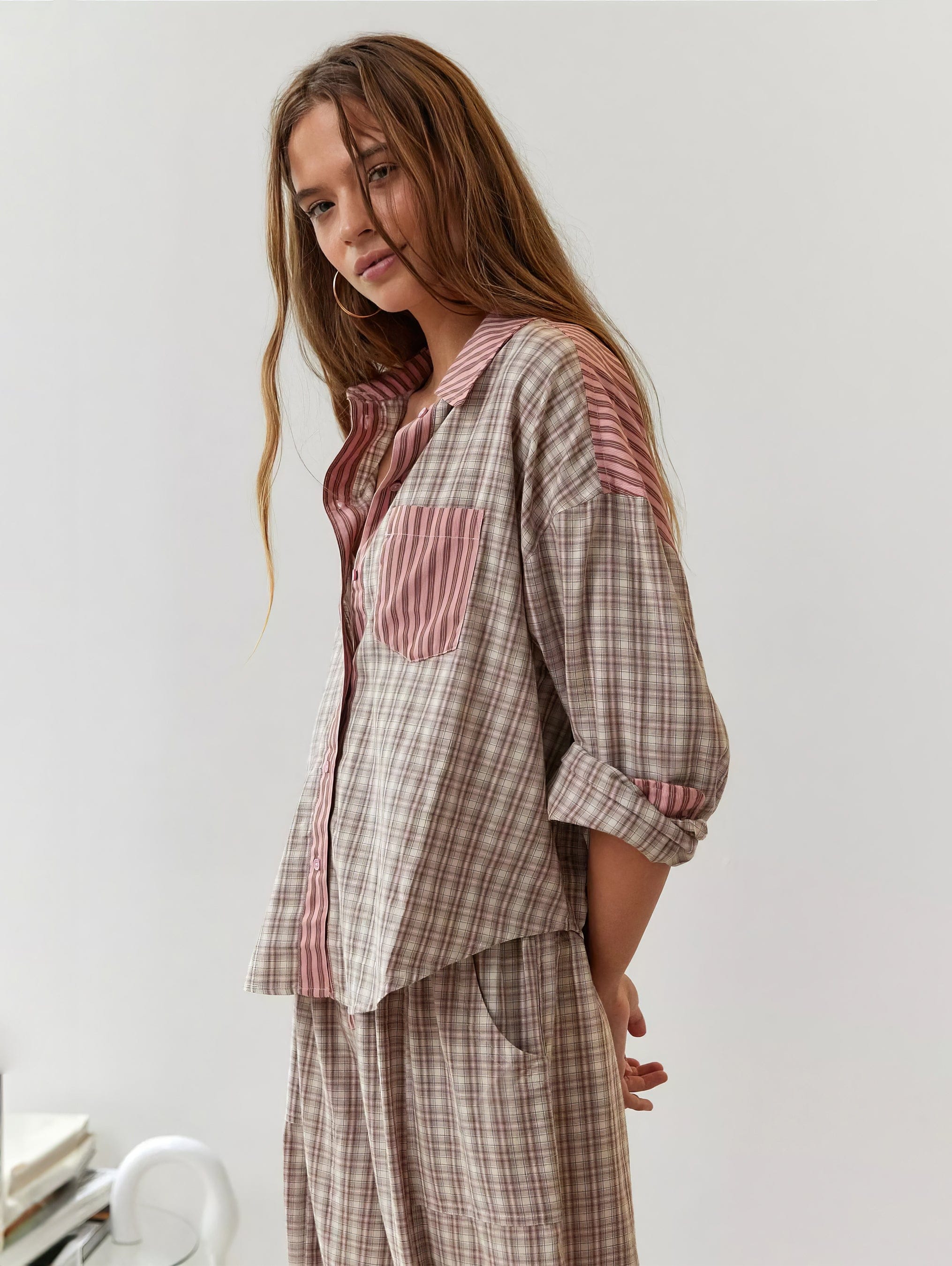 Roze / S TOMMY - LOSSE PYJAMA SET Mykozo