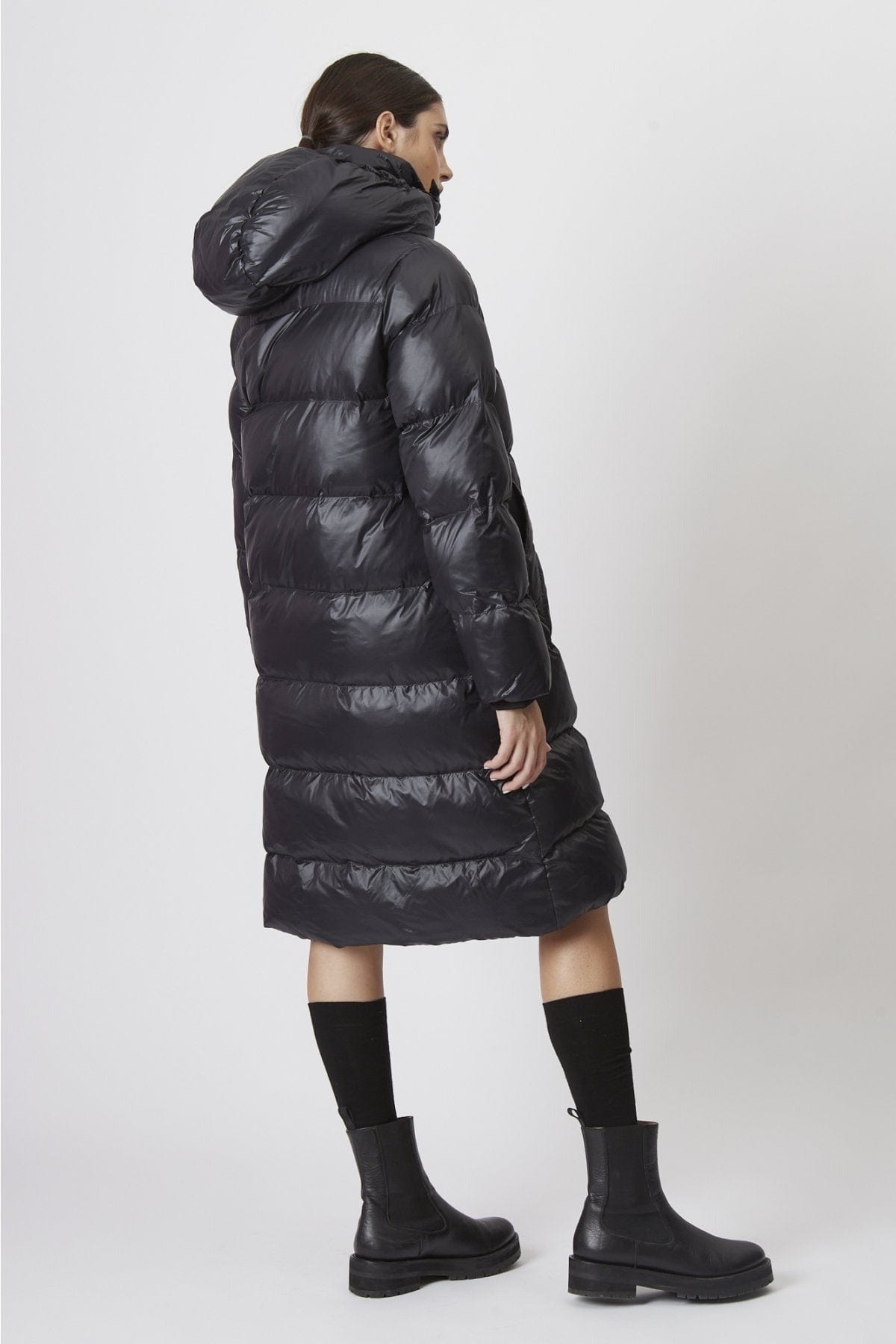 S Puffer | Comfy lange dons warme jas Mykozo