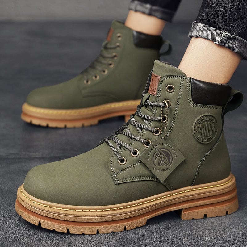 Schoenen Stijlvolle Warmte - Heren Leren High Top Laarzen Mykozo