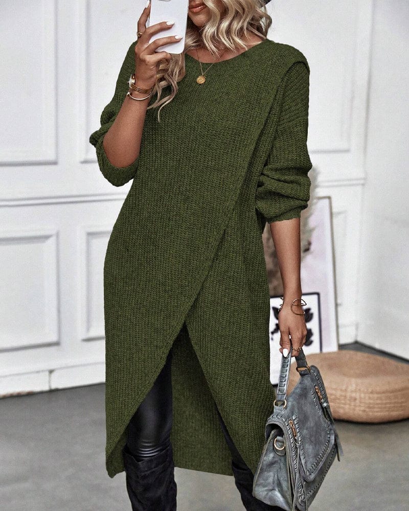 Sweaters & Cardigans Groen / S Nadine | Comfy Stijlvolle Sweater jurk Mykozo