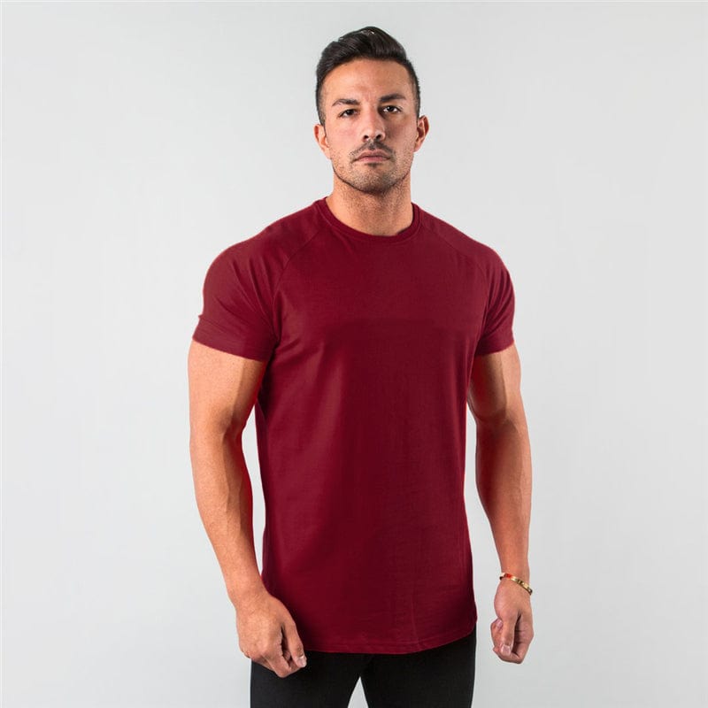 T-Shirt Burgundy / M Nathan - Heren Gym T-Shirt Mykozo