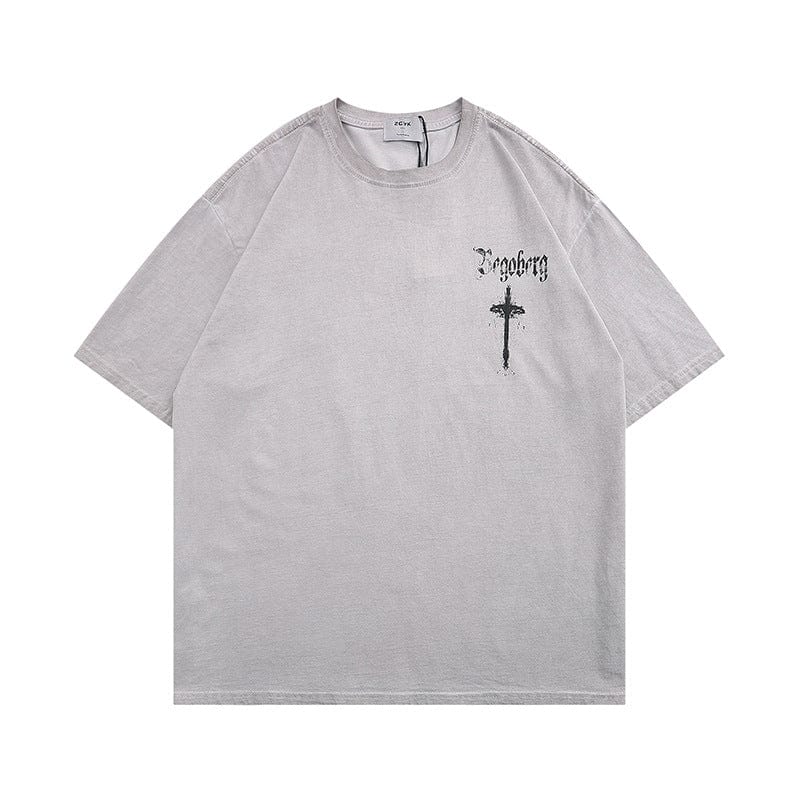 T-Shirt Gray / M Casper - Relaxte Half Sleeve Shirt Mykozo