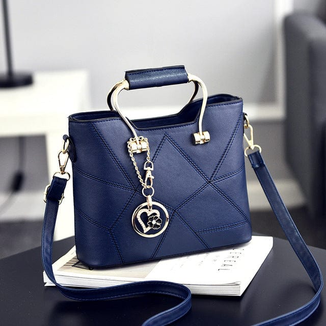 Tas Deep Blue Bella - Elegante Stijlvolle Handtas Mykozo