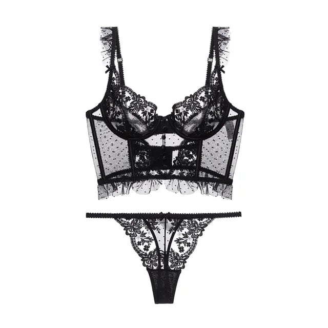 Zwart / S Rachel Lace - Lingerie Mykozo