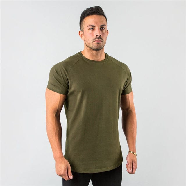 T-Shirt Army Green / M Nathan - Heren Gym T-Shirt Mykozo