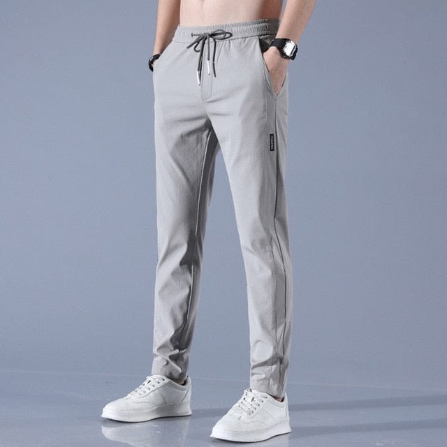 Bottoms Light Grey / M Nathan - Sneldrogende Stretch Broek voor Heren Mykozo