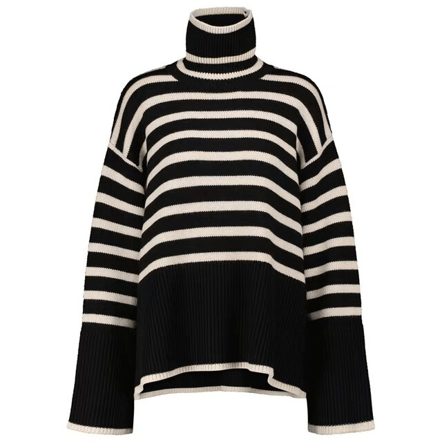 Zwart / S Nicol - Turtleneck Sweater Mykozo