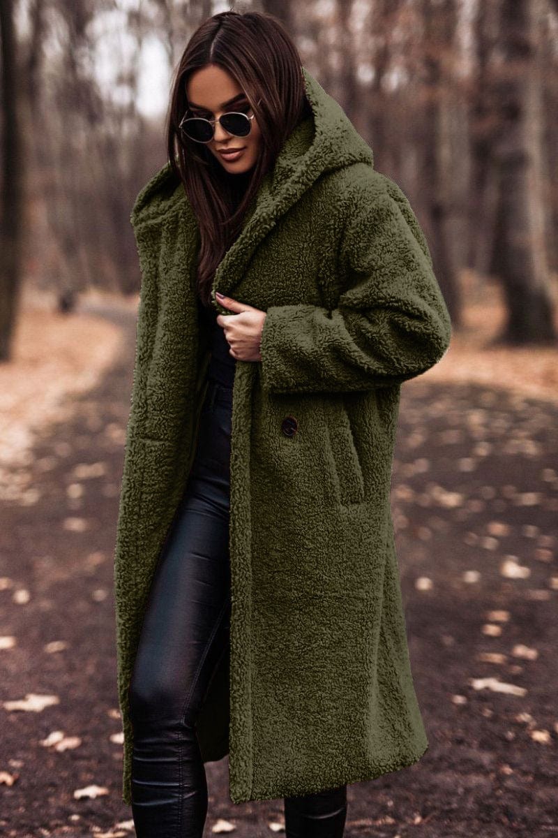 Groen / S Noa | Elegante Winddichte Sherpa Jas Mykozo