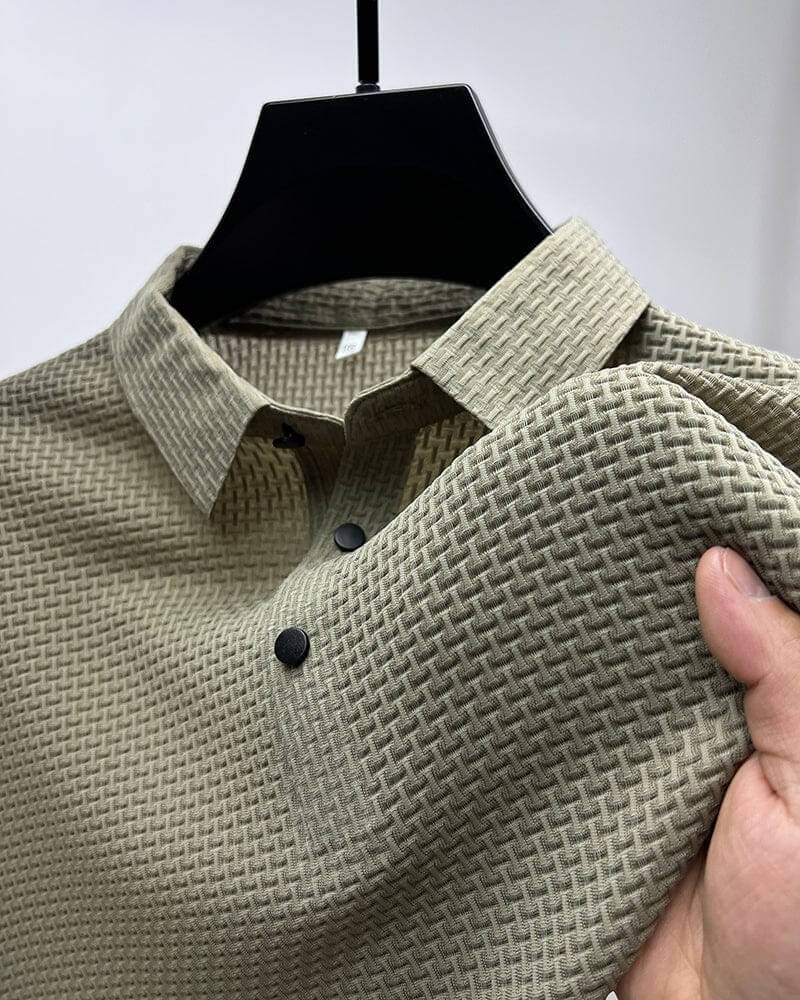 0 Khaki / XS Prestige™ - Luxe Heren Polo Shirt Mykozo