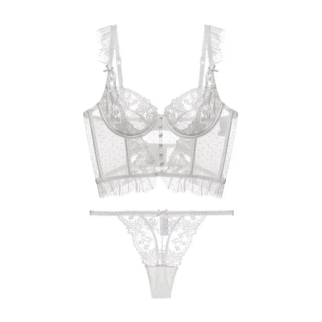 Wit / S Rachel Lace - Lingerie Mykozo