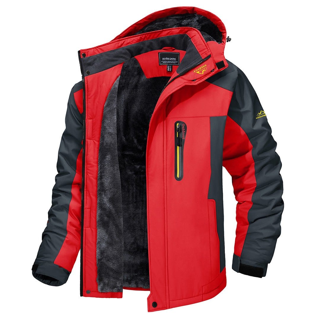 Men's Jackets Rood / S René - Waterdichte heren winterjas Mykozo