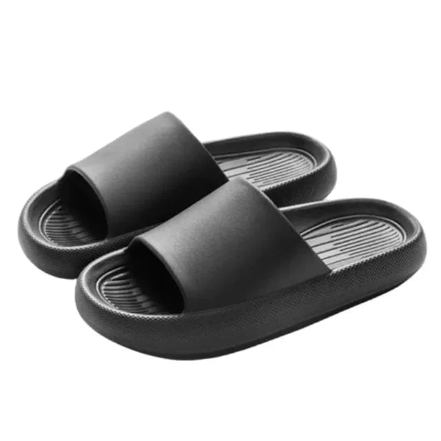 Zwart B / 36-37 Santoni | Comfy Slippers met dikke bodem Mykozo