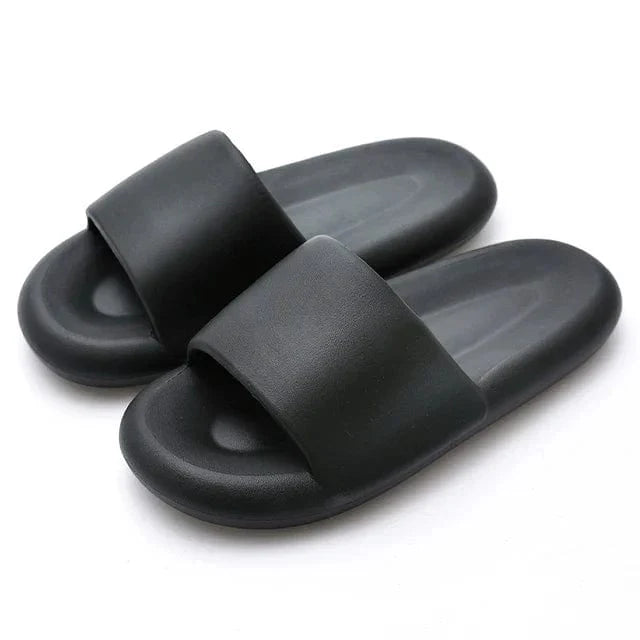 Zwart / 36-37 Santoni | Comfy Slippers met dikke bodem Mykozo