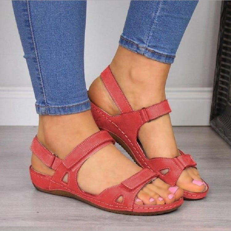 Sandalen Red / 35 Serenity - Comfortabele Zomersandalen voor Dames Mykozo