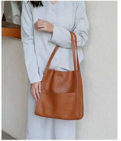 Best Sellers Simone | Elegante leren schouder tas Mykozo