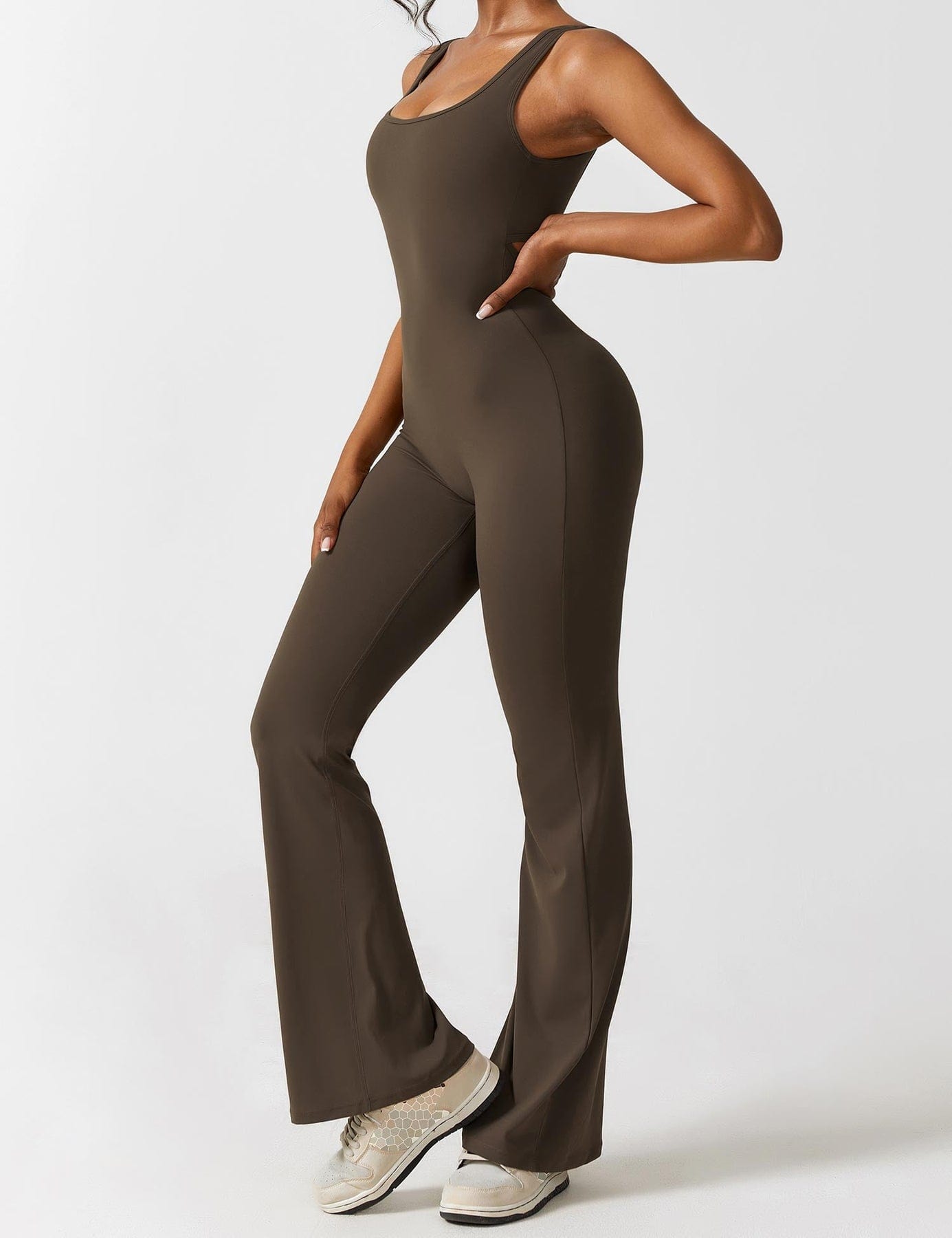 koffie / XS Venus | Elegante & Comfortabele Jumpsuit voor dames Mykozo