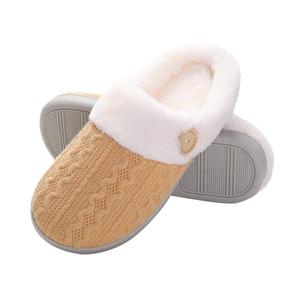 Geel / 36 Zayn | Comfy gevoerde zachte pantoffels Mykozo